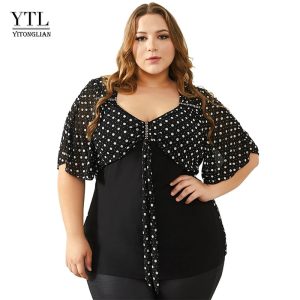 « YTL Été Tops Femmes Grande Taille »