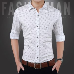 Nouveau Automne Slim Fit Pois