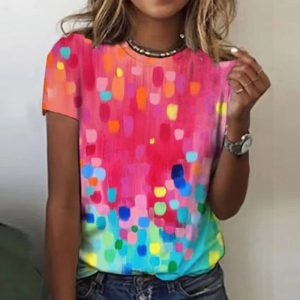 T-Shirt Manches Courtes Estival Femme Mode