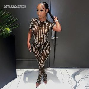 ANJAMANOR Femmes Été Ensemble Tenue