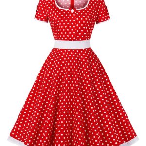 Tonval Robe Rockabilly Vintage Femme