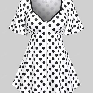 Rosegal T-Shirt Femme Col Coeur