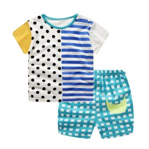 Ensemble Streetwear Enfants Été Pois Unisexe