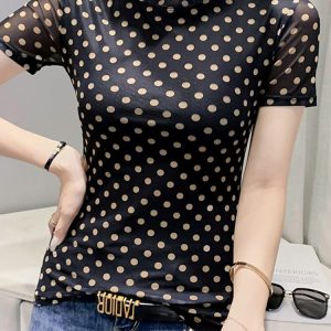 « T-shirt Femme Chic Européen Maille »