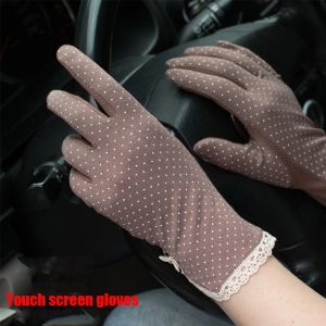 Gants À Pois – Solaires, Dentelle, Patchwork, Tactiles, Respirants