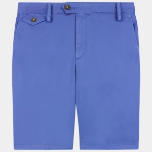 Bermuda en coton lisse - Bleu