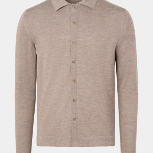 Pull chemise - Taupe