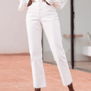 Jean droit Maryline blanc – Oraije