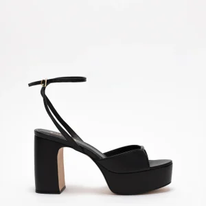 Micaela Sandales Cuir Noir