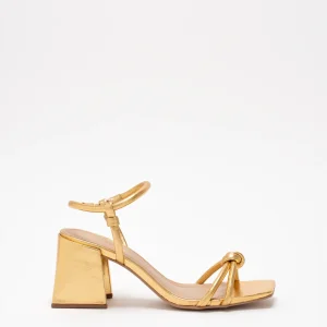 Lara Sandales Cuir Gold