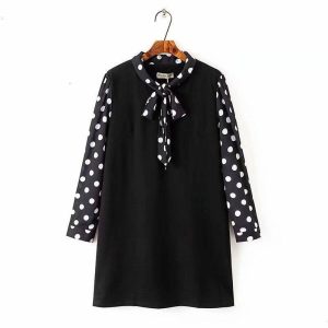 Robe A Pois Grande Taille Avec Rubans