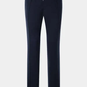 Pantalon jogpant en laine stretch -  Bleu marine