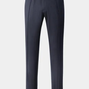 Pantalon jogpant en laine stretch - Marine