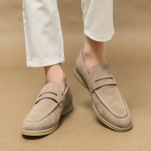 Mocassins en Daim Style Britannique Homme