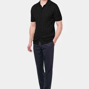Polo chemise - Noir