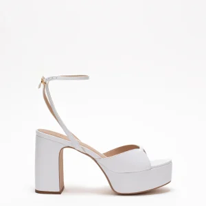 Micaela Sandales Cuir Blanc
