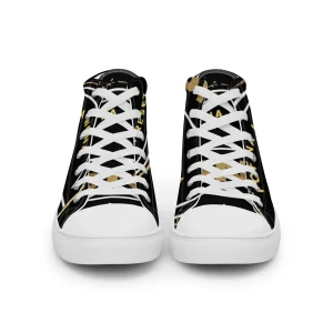 Baskets hautes en toile homme