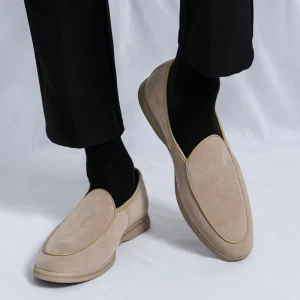 Mocassins Plats Style Old Money Homme